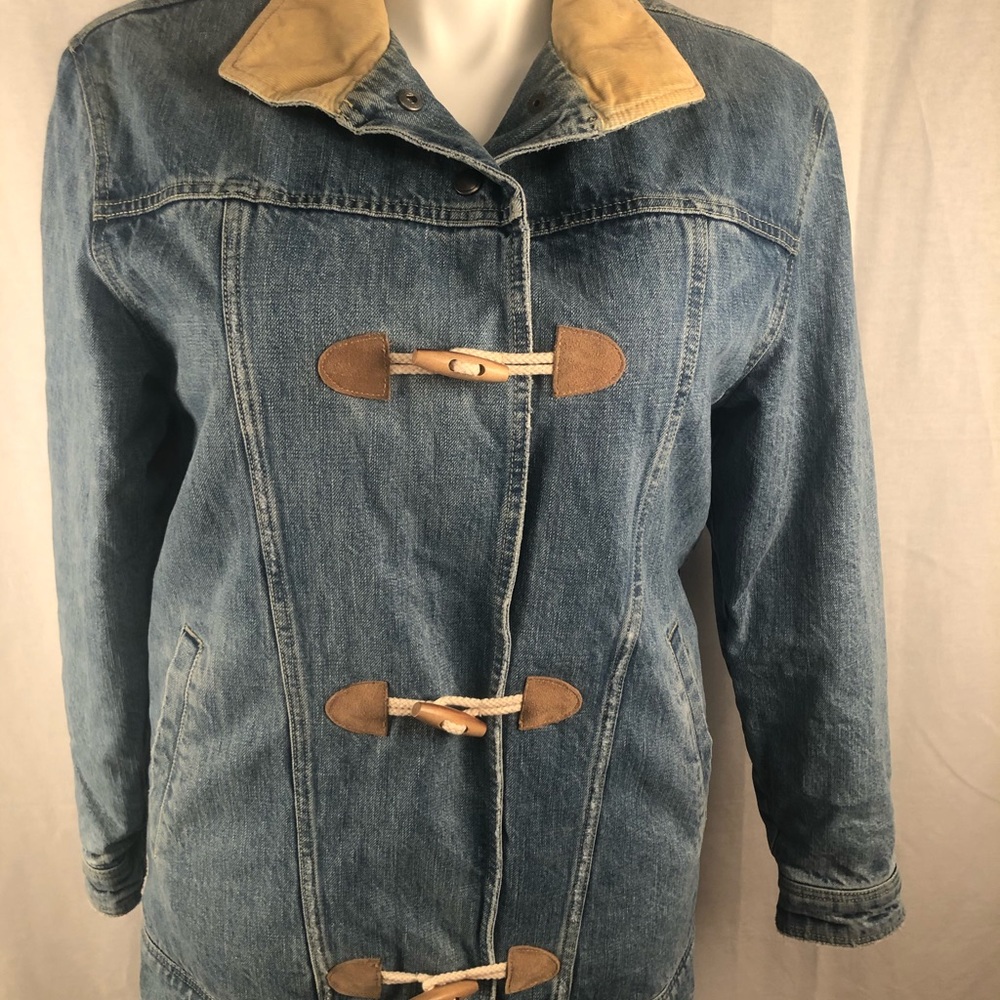 FREE PEOPLE jean jacket with fur lining